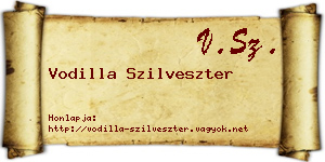 Vodilla Szilveszter névjegykártya